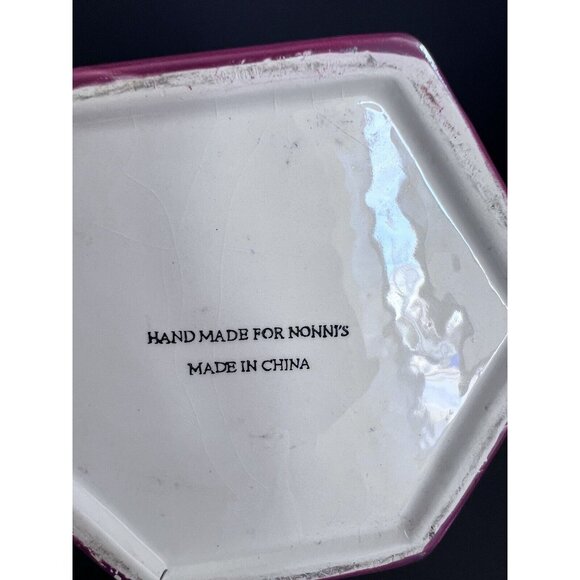 Nonni's Tuscan Grapes Ceramic Biscotti Cookie Jar And Lid 12'inch - Picture 11 of 11